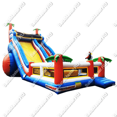 Надувной батут-горка "Супер-волна" 12*5*8 м