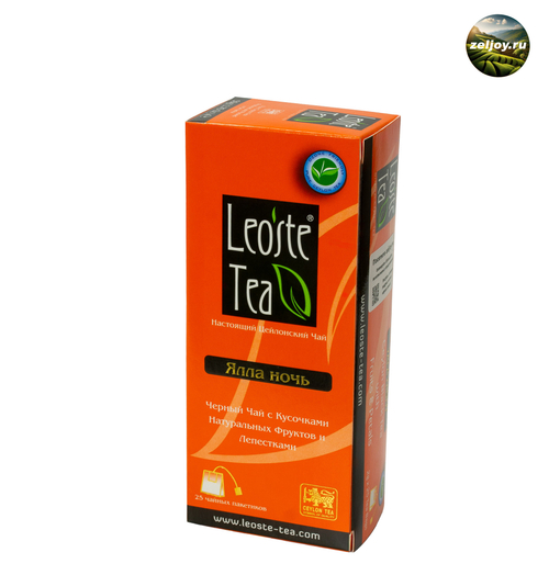 Чай Леосте Ялла Ночь черный с доб. 25 пак