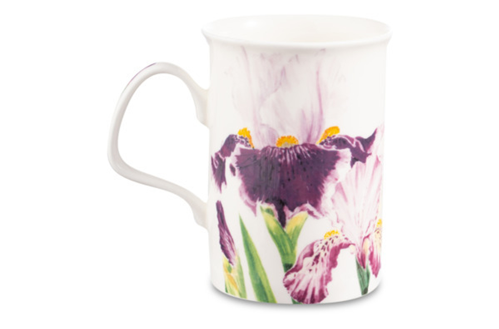 Кружка 320мл Roy Kirkham Ирис Ланкастер розово-фиолетовый
