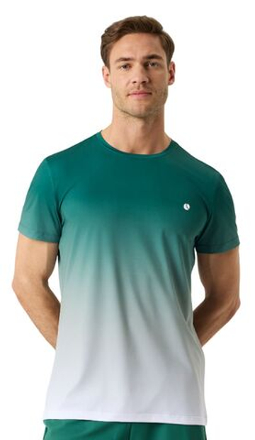 Мужская теннисная футболка Bjorn Borg Ace Printed - dark green/fading
