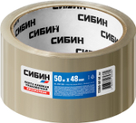 СИБИН 48 мм, 50 м, 40 мкм, прозрачная, клейкая лента (12055-50-50)