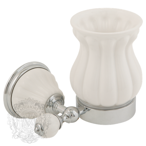 Стакан Migliore Olivia ML.OLV-60.602.BI.CR хром  настенный