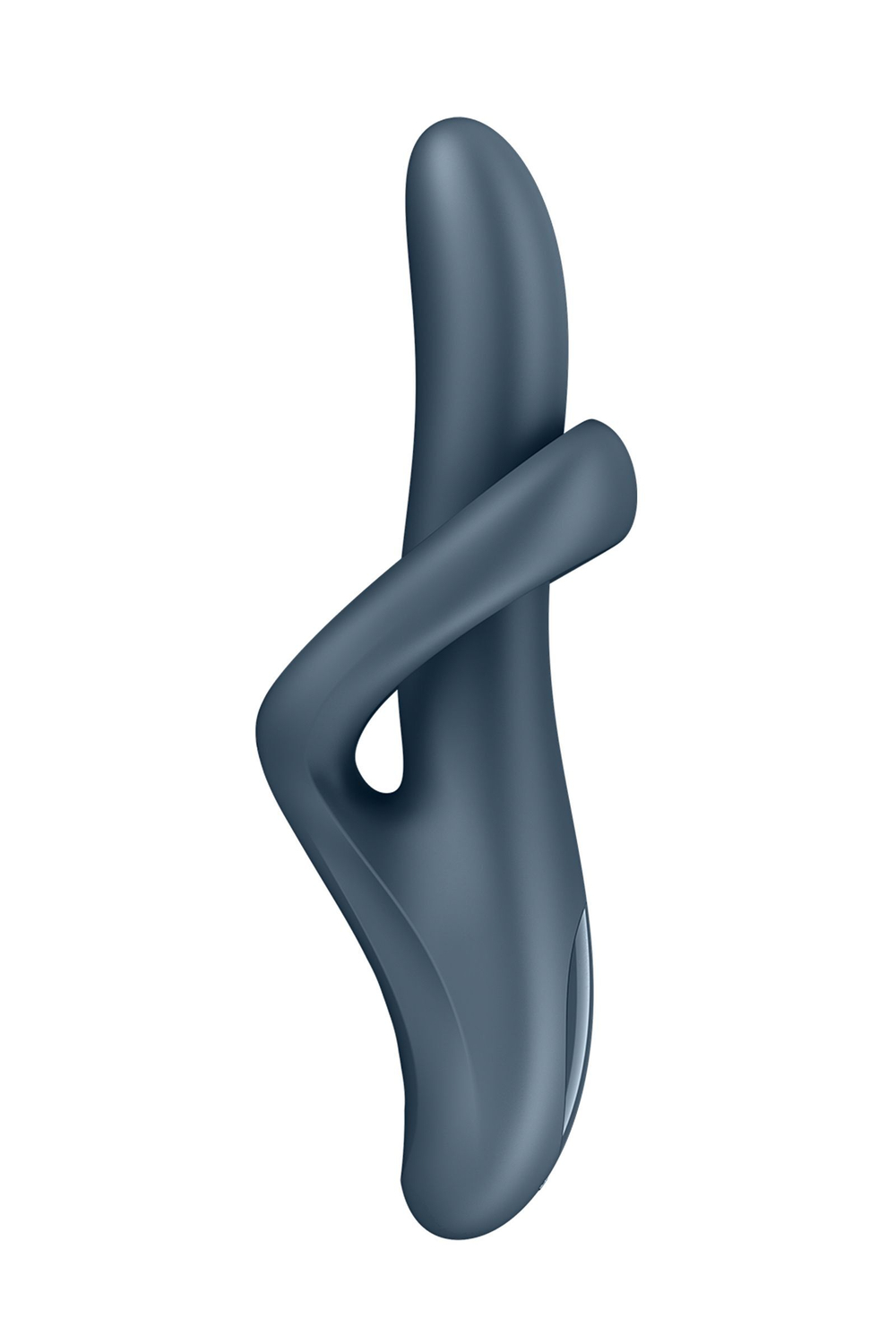 Серый вибратор-ротатор с функцией нагрева Heat Flex 4 - 23 см. (Цвет: серый)