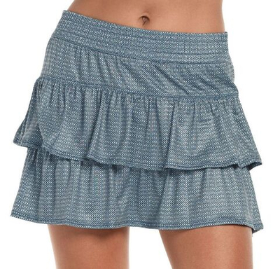 Теннисная юбка Lucky in Love Palms D'Amour Royal Palm High Waist Skirt - slate