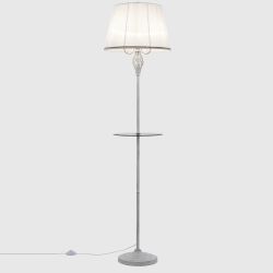 Citilux Вена CL402920T Торшер патина со столиком и белым абажуром