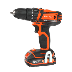 Дрель шуруповерт аккумуляторная PATRIOT BR 183 UES 18 В (21 В max), 2,0Ач 29Нм, АКБ и ЗУ в комплекте