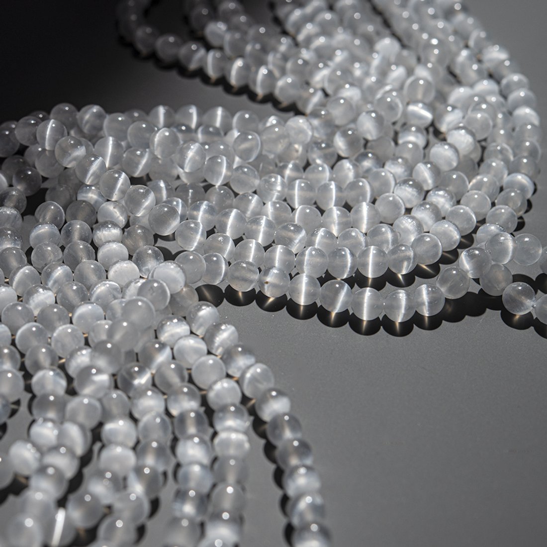 Селенит натуральный, шар, 6,3мм