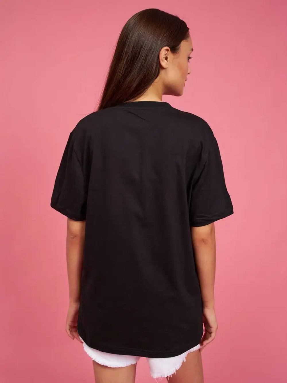 Футболка черная унисекс базовая с принтом Калифорния