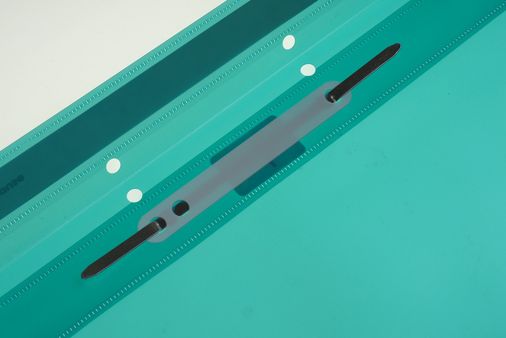 Папка-скоросшиватель с прозрачным верхним листом +перфорация А4 ассорти 120/160мкм Glossy Ice Metallic Erich Krause 4 цвета (синяя, голубая, бирюзовая, серебристая) 20шт./упак., цена за шт.