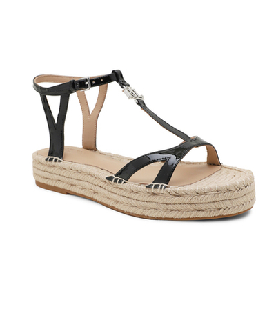 Кожаные босоножки payton-espadrilles LAUREN RALPH LAUREN - черный(802935579)