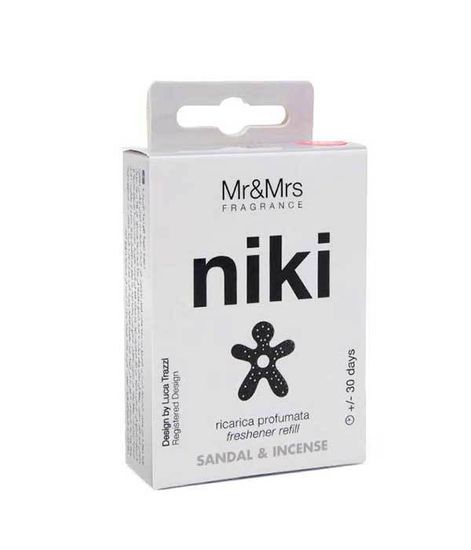 Сменный блок ароматизатора для автомобиля NIKI Сандал и фимиам, Mr&Mrs Fragrance