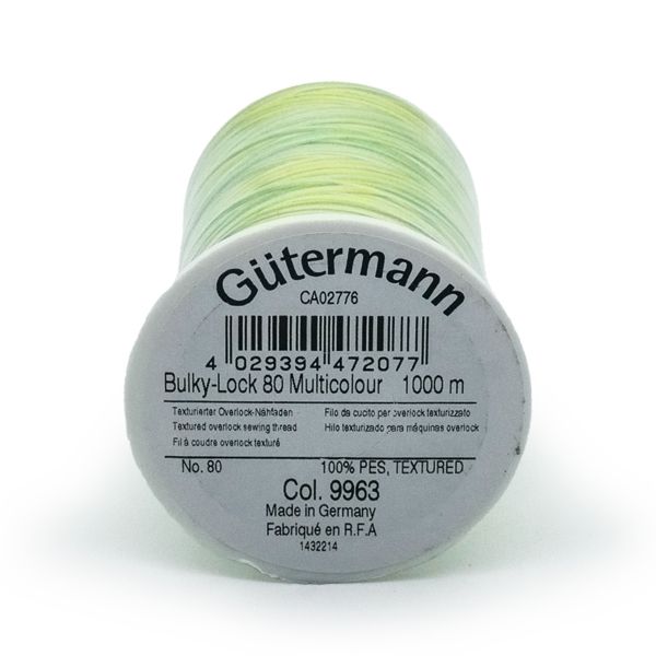 Нить текстурированная Gutermann Bulky-Lock 80 multicolor (1000 метров), 1 кат. | 9963