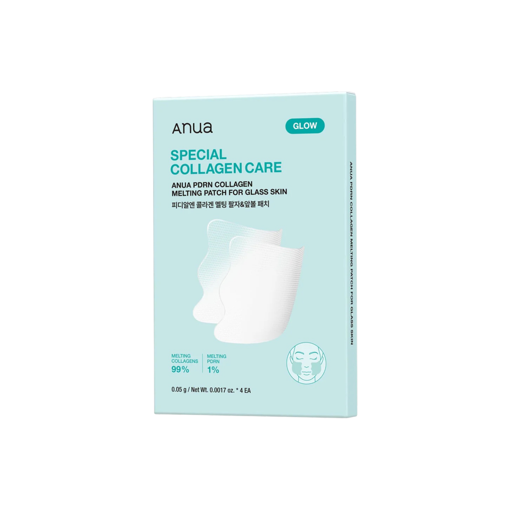 ANUA Набор тающих патчей для лица PDRN Collagen Melting Patch For Glass Skin, 4 шт