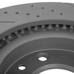 Диск тормозной передний перфорированный PRO-Line с покрытием (компл.2 шт) MAZDA 6 07 /Vent D=299mm GANZ GIJ10077S