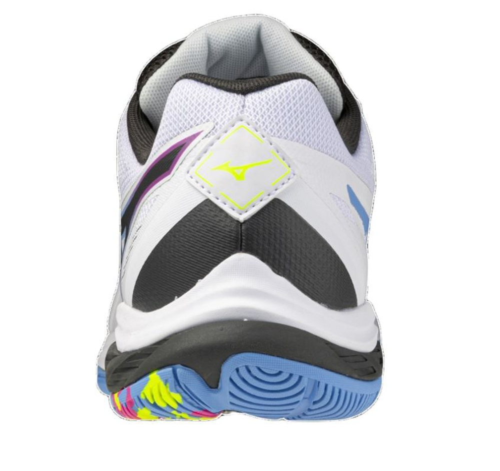 Мужские кроссовки для бадминтона/сквоша Mizuno Wave Fang 2 - white/pink tetra/all abroad