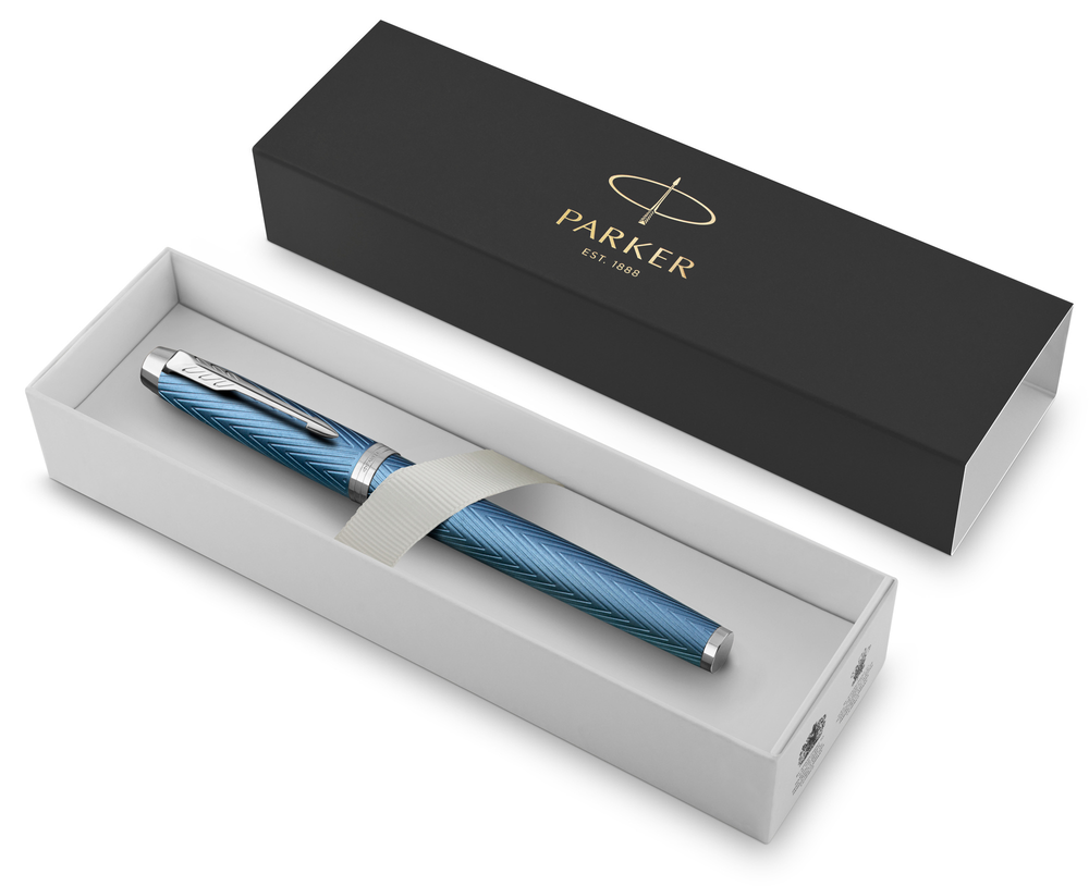Parker IM Premium - F318 Blue Grey CT, перьевая ручка, F