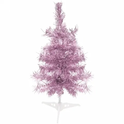 Ёлка «Теплая вьюга» 40 см, ПВХ (50 веток), Розовое золото