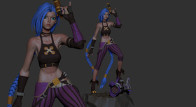 Фигуркаел Джинкс Лига легенд Jinx League of Legends