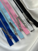 Молния розовая серебро