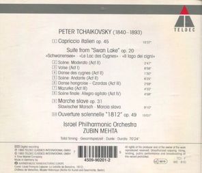 Israel Philharmonic Orchestra, Zubin Mehta / Pyotr Ilyich Tchaikovsky: Overture 1812 (CD)