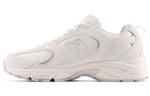 New Balance NB 530 retro daddy shoes synthetic leather shock absorption, non-slip, wear-resistant, breathable, low-cut casual running shoes for men and women with the same style of cloud gray