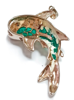 Ювелирная подвеска из серебра с позолотой