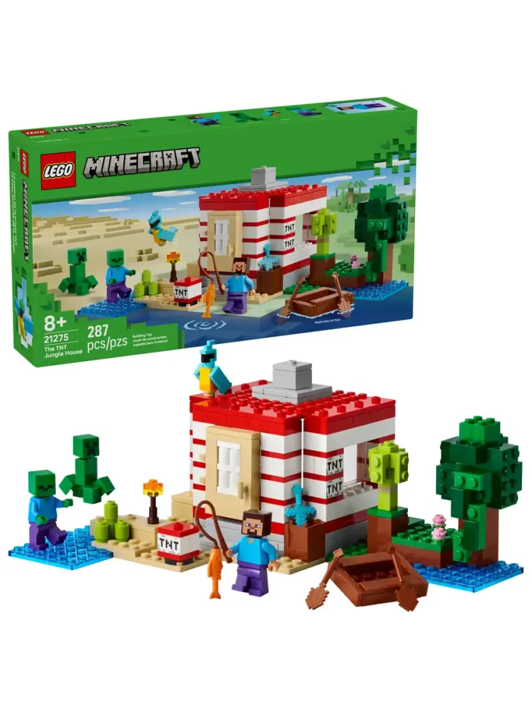 Конструктор Minecraft 21275 Дом в Джунглях TNT