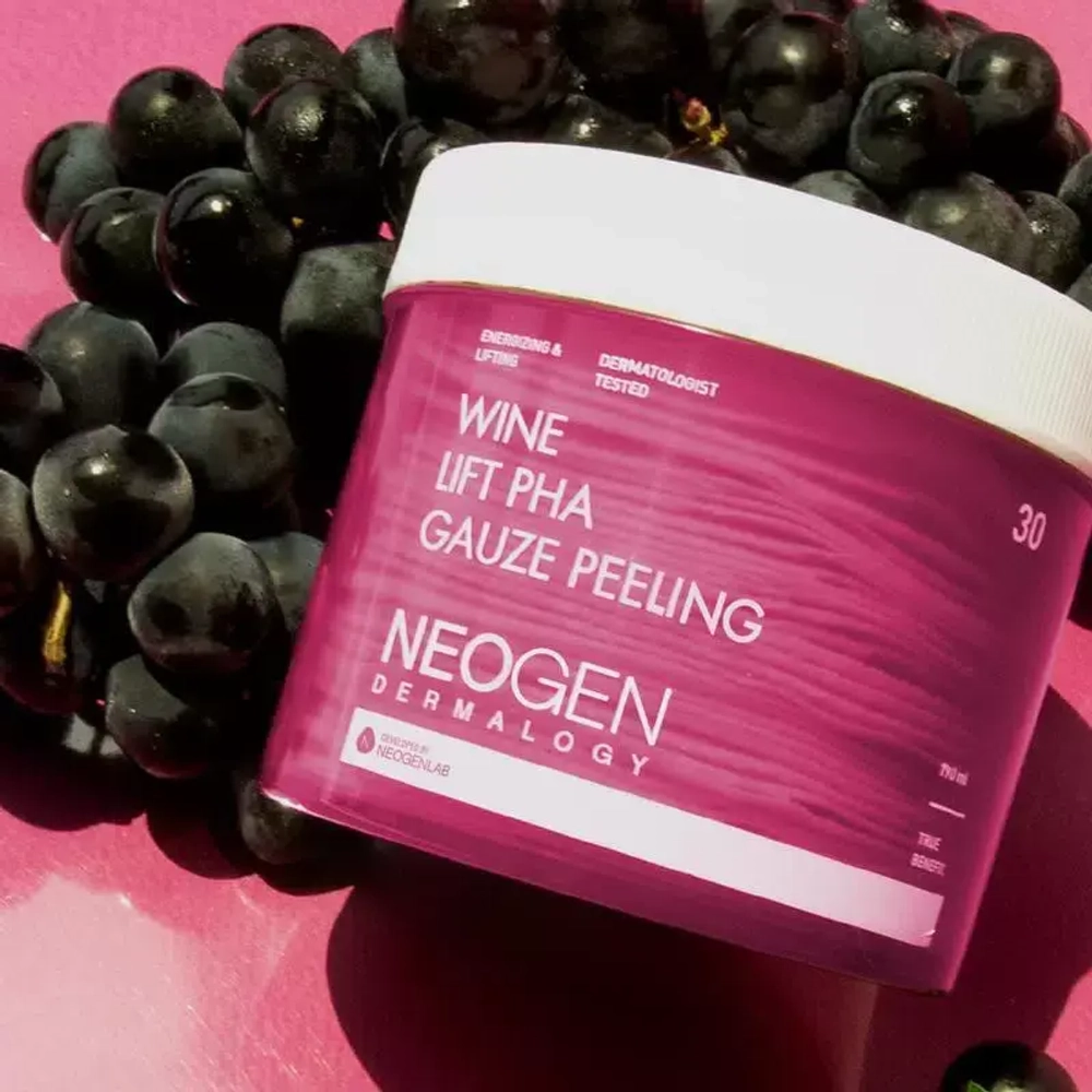 Neogen Dermalogy Wine Lift PHA Gauze Peeling 30шт