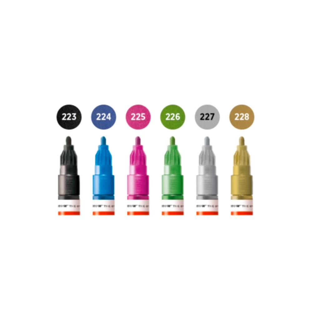 Набор маркеров Molotow ONE4ALL 127HS - 6шт Metallic-Set (2мм)
