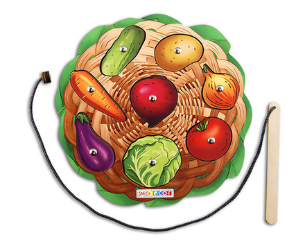 Игра деревянная с магнитами "Овощи"