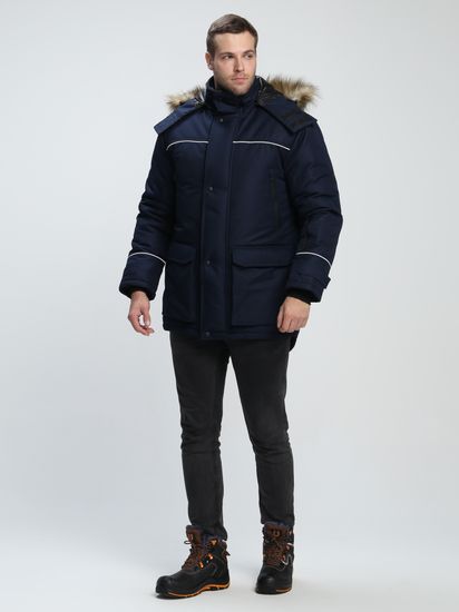 Куртка зимняя "Аляска-Люкс" (т.синий)