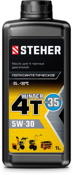 STEHER 4Т-5W30, 1 л, зимнее полусинтетическое масло для 4-тактных двигателей (76012-1)