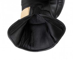 Перчатки боксерские Clinch Pro NF черно-бело-золотые C185