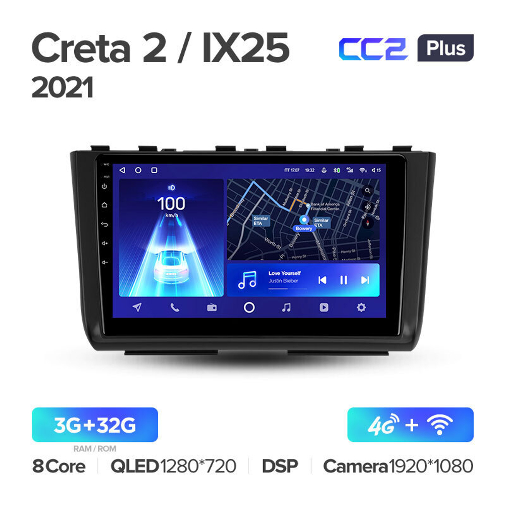 Teyes CC2 Plus 10" для Hyundai Creta 2020-2021