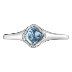 Браслет с Аквамарином и Бриллиантами, Br0030-640/1