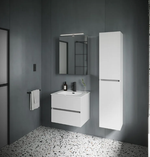 Тумба подвесная SANCOS Urban 590х450х550, c двумя ящиками оснащенными доводчиками, белый глянец , арт. UR60W
