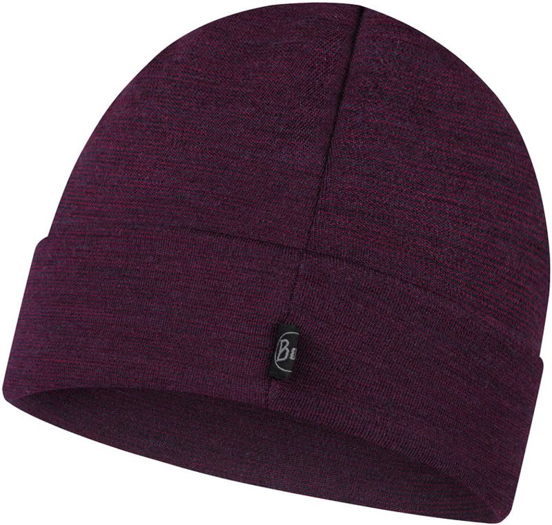 Теплая шерстяная шапка-бини Buff Hat Wool Heavyweight Purplish Multi Stripes Фото 3