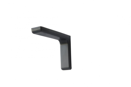 SETE Полкодержатель с декоративной накладкой, 18см, черный