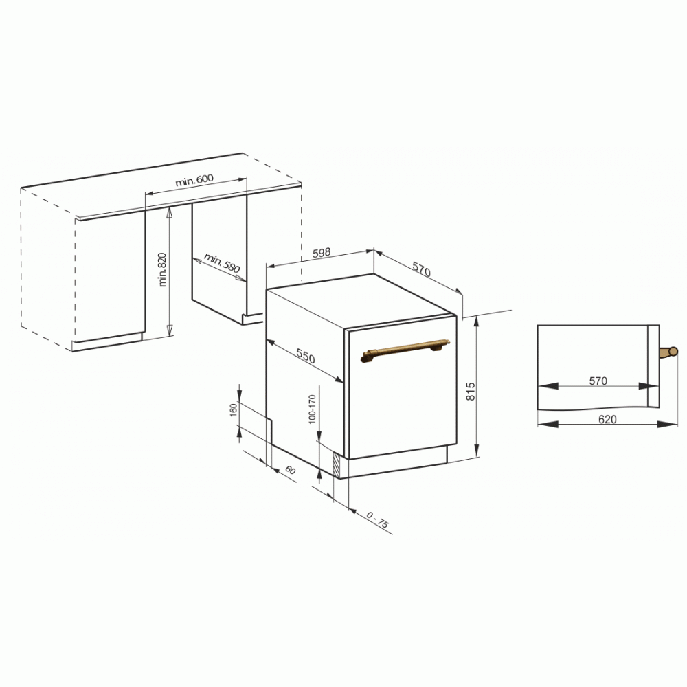 Встраиваемая посудомоечная машина Kaiser S60 U 87 XL ElfEm