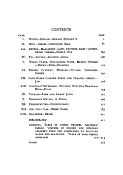 The chemical examination of water, sewage, foods, and other substances | Purvis John Edward
