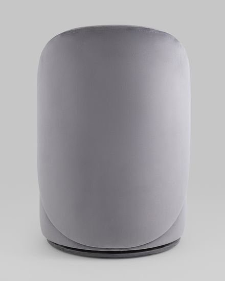 Пуф Loreen вращающийся велюр серый