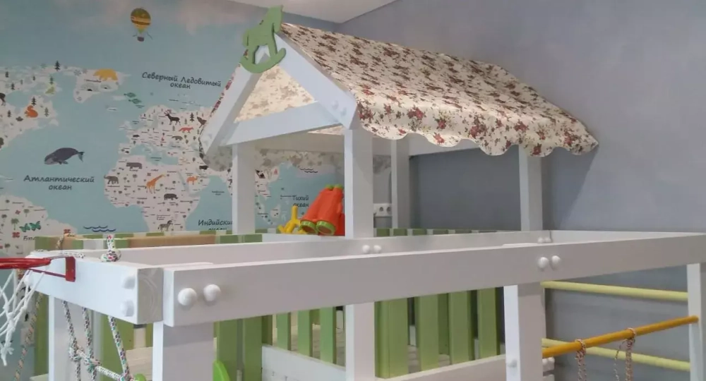 Игровой комплекс из дерева"Baby - 8"