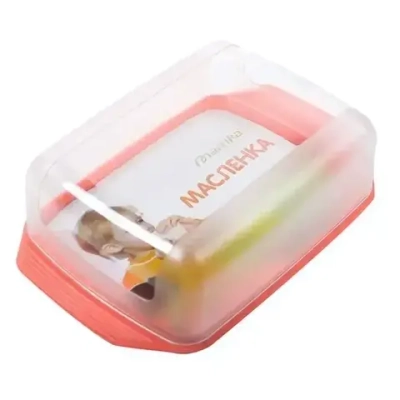 Масленка с прозрачной крышкой колор С3КОЛ