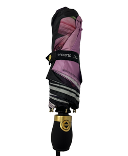 Зонт женский складной супер-автомат панорамный "ЭПОНЖ", расцветка - цветы ("Три слона" - арт. L3851)