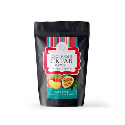 Сухой сахарный скраб "Нектарин и маракуйя"