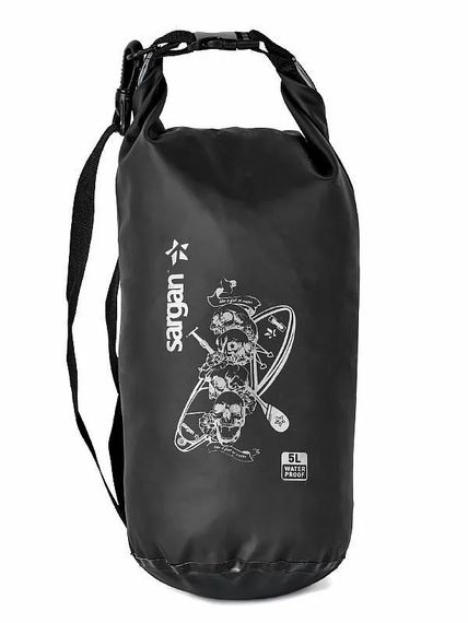 Гермо-мешок-рюкзак Sargan Скелетон - Сап/Престиж 1 лямка 5 л черный
