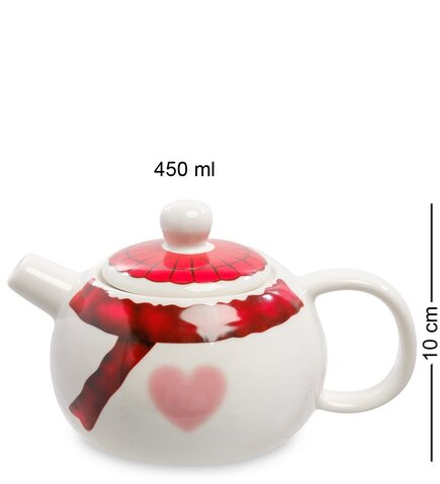 MUG-142/4 Набор из кружки и чайника «Романтичный снеговик»