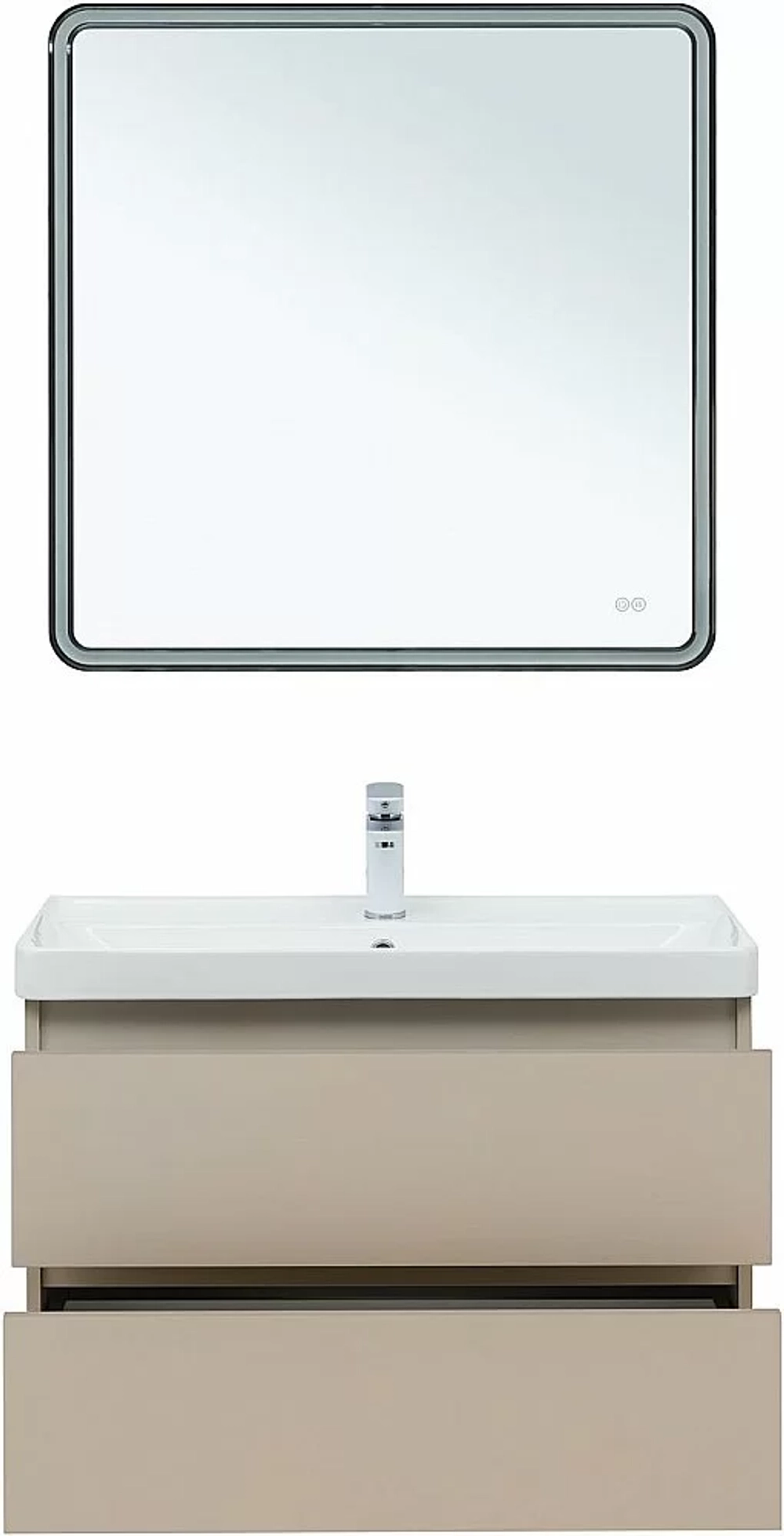 Тумба с раковиной Aquanet Вега 2.0 337943/301805 80 бежевый