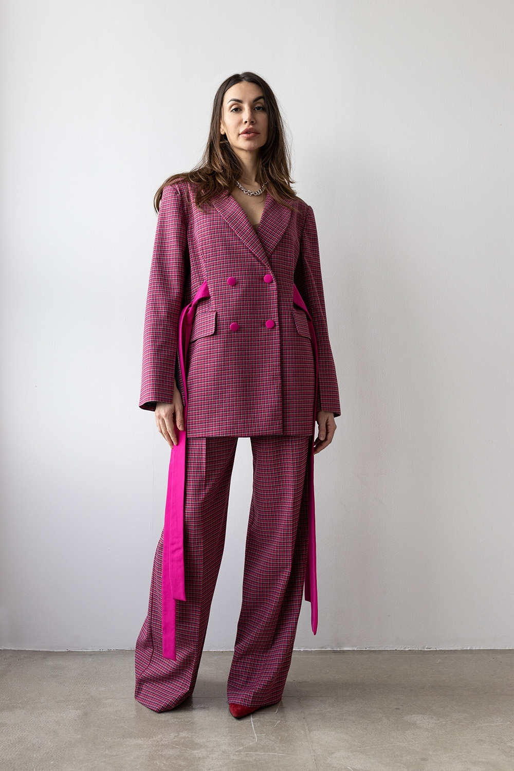 Брюки палаццо длиной макси