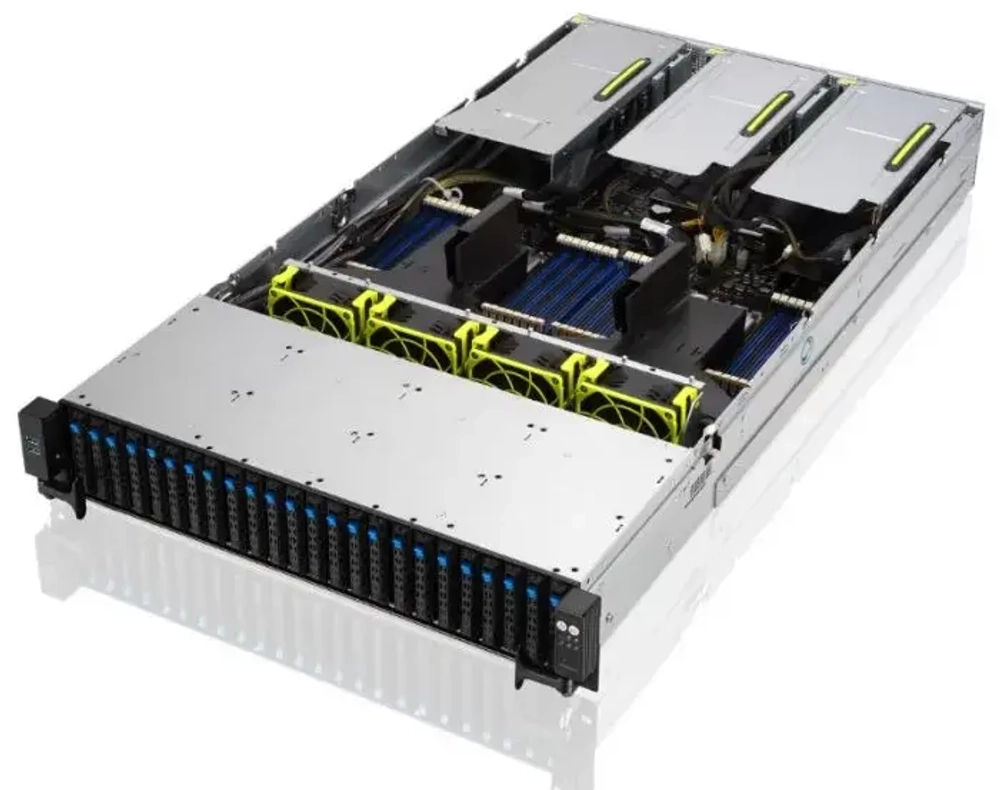 Серверная платформа 2U ASUS RS720A-E11-RS24U/10G/2.4KW/24NVMe/GPU